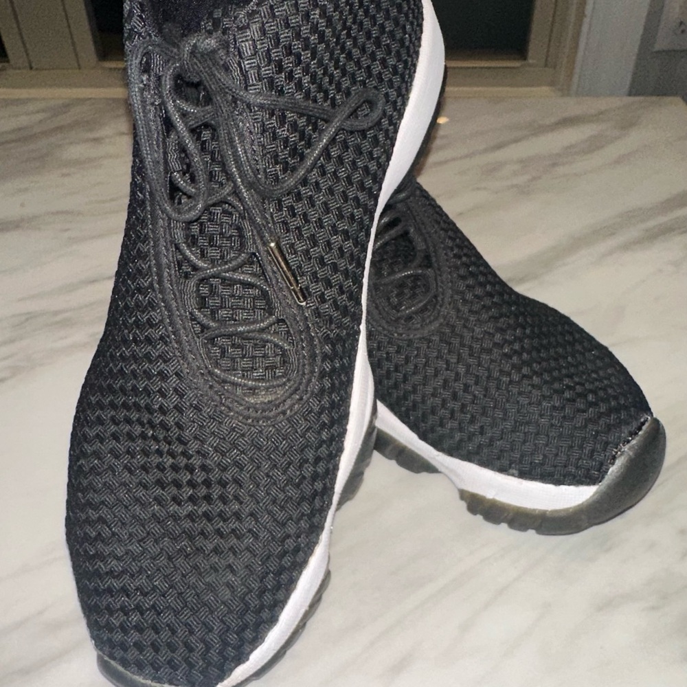 Black Woven Sneakers